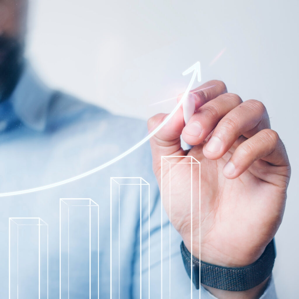Campanhas de incentivo - Pessoa desenhando um gráfico